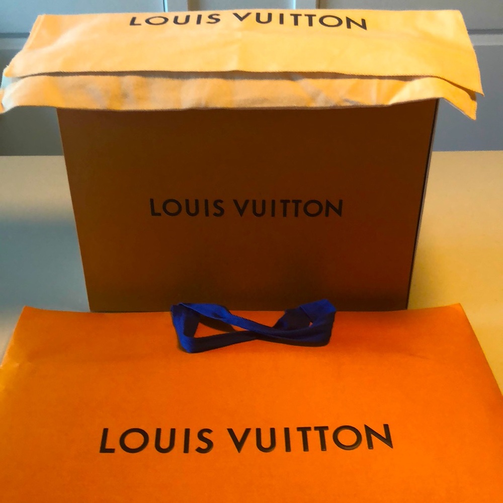 LOUIS VUITTON BAG, BOX, DUST BAG and ENVELOPES